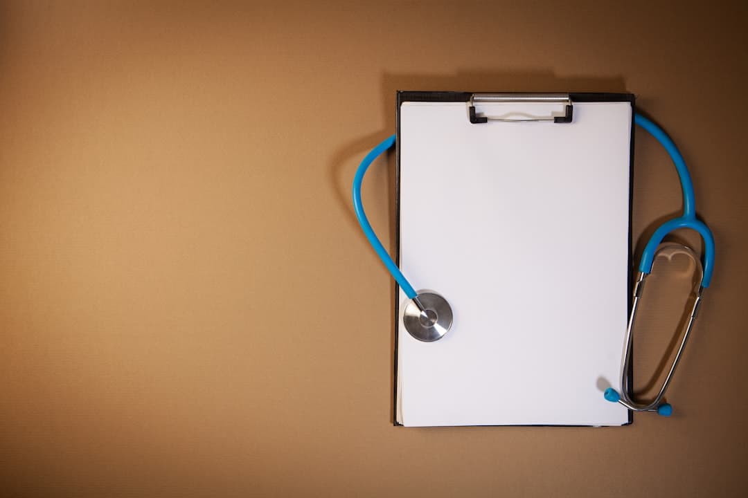 Compliance documents and clipboard for facility audit