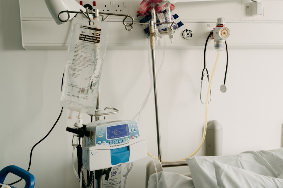 Dialysis machine in a healthcare facility
