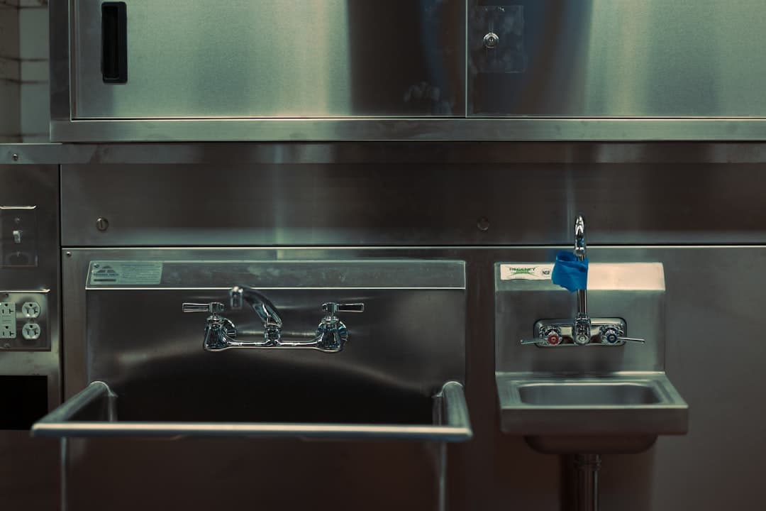 Stainless steel hospital sink and faucet