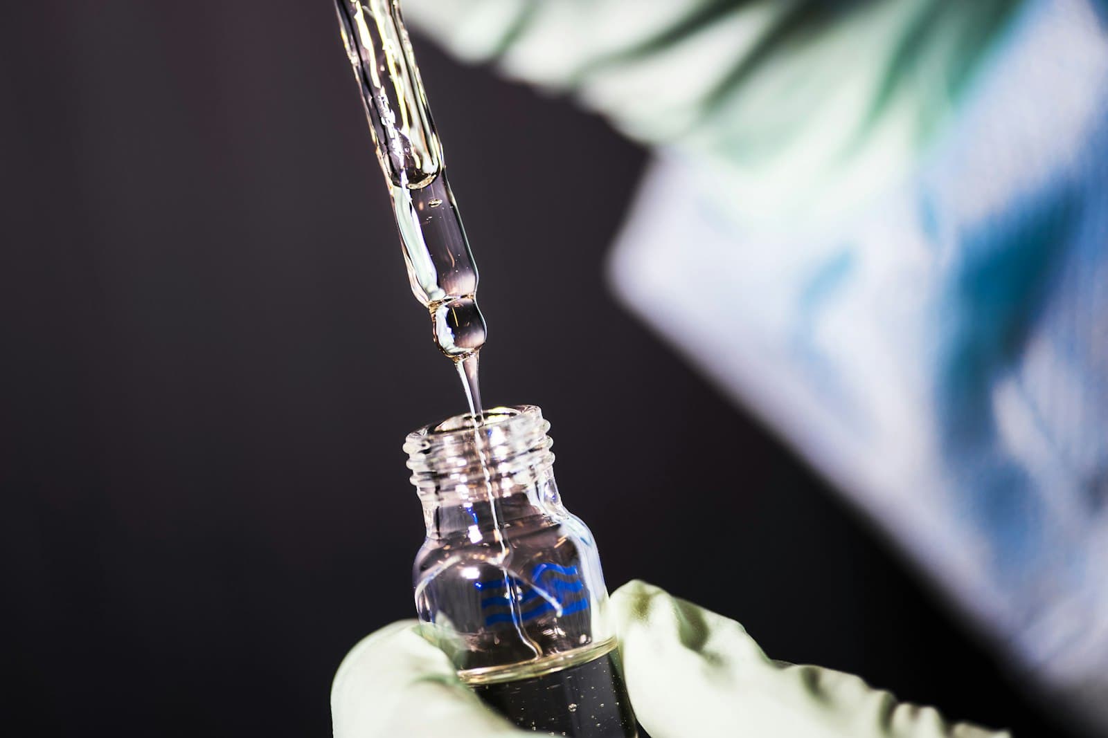 Microbiologist preparing water samples for analysis