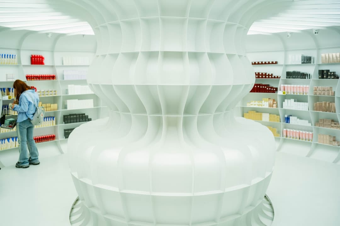 Modern pharmacy facility interior